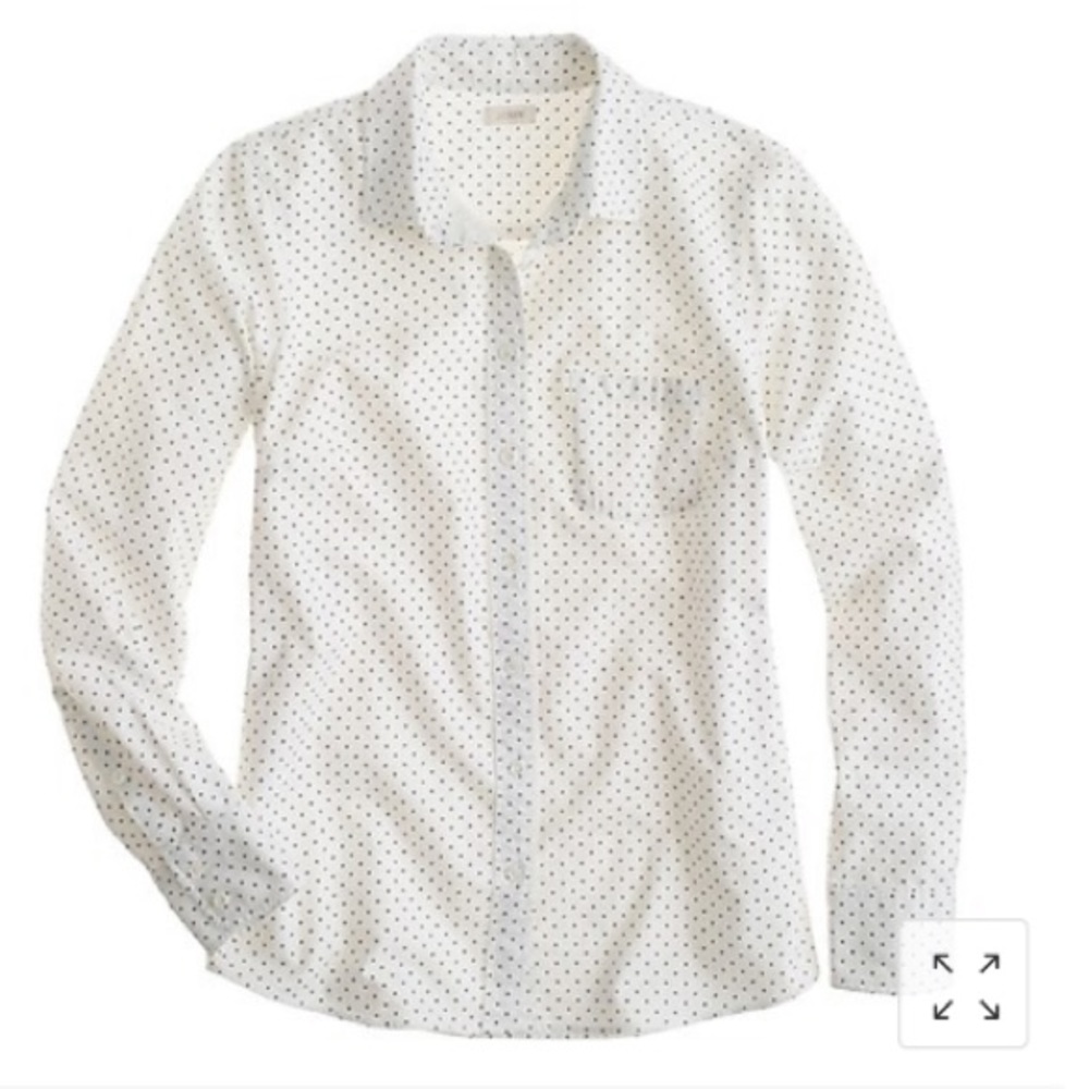 J. Crew boy shirt in polka dot